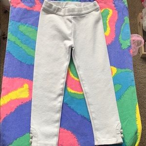 Janie and Jack White/ Gray Leggings